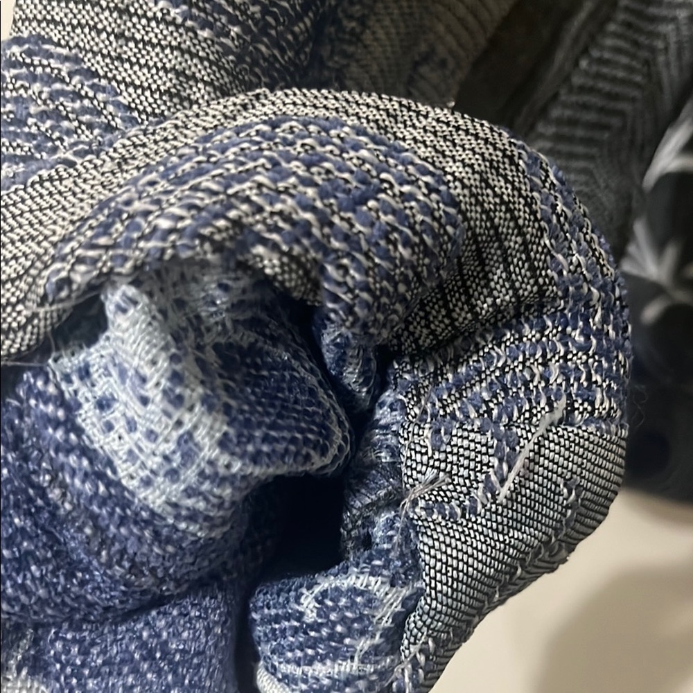 Preswick & Moore Blue Jacket Patchwork Design - image 7